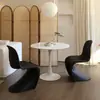 Cadeira de Jantar Italiana Preta Cadeira de Maquiagem Pantone Cadeira de Luxo Leve Banqueta de Maquiagem Cadeira de Mesa de Jantar de Designer