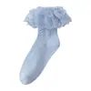 Meias de Bebê 2026 Outono e Inverno Algodão Penteado Respirável para Meninas Bebês Princesa Meias de Dança Sem Costura Meias de Renda