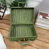 Caixa de Presente Maleta Tecida de Rattan Sintético Caixa Tecida Embalagem de Presente Acompanhante Caixa de Rattan Caixa de Rattan para Casamento Caixa de Presente para o Festival do Barco-Dragão