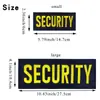 Velcro Transfronterizo Grande Personal de Seguridad Inglés Parche de Tela Bordado Insignia Decorativa Trasera Parche Transfronterizo