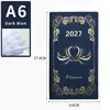 Planejador de Agenda em Inglês 2027 Planejador Diário de 365 Dias Caderno Portátil Caderno Transfronteiriço Calendário Anual Fábrica
