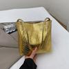 Nova Chegada Coreana Bolsa Balde Portátil Retrô Outono 2024 Nova Bolsa de Ombro Simples Bolsa de Mão Estilista para o Dia a Dia