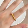 Anillo liso de alta textura herencia método antiguo para parejas hombres y mujeres atmósfera simple a través de la salida de fábrica de anillos