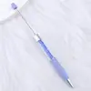 Pluma de Cuentas de Grava de Tubo Hueco Modelo Nuevo DIY, Pluma Linda Hecha a Mano con Cuentas, Pluma de Regalo de Diamante Multicolor, Al por Mayor en Stock