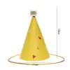 Envío Gratis Empaque Individual Sombrero de Cumpleaños Sombrero de Fiesta Sombrero Puntiagudo Sombrero de Fiesta para Bebés y Niños Sombrero para Pastel