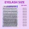 Venta Caliente Europea y Americana Gran Capacidad 30P DIY Individuales Naturales Gruesos Aspecto Natural Maquillaje de Ojos Manga Pestañas Transfronterizas