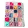 Amazon Popular Transfronteiriço 24 Grades Garra de Águia Ponta Longa Adesivo Removível Usável Manicure Cor Pura Acabado Unhas Postiças