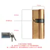 Cilindro de Cerradura Anti-Robo para Puerta de Cobre Puro, Tipo Universal para Uso Doméstico, Cilindro de Cerradura de Cobre para Puerta de Entrada, Cilindro de Cerradura de Repuesto para Puerta Interior de Dormitorio