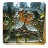 Adornos Colgantes de Pájaros de Acrílico de Colores para Decoración de Jardín Exterior y Sala de Estar, Adornos Pequeños para Escena de Fiesta Navideña