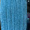 Cuentas de 4MM azul lago corte ojo de gato cuentas redondas angulares pequeñas cuentas finas Mimi Cuentas facetadas ojo de gato