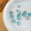 Diamantes de Uñas Artísticas Azul Marino Claro de Alta Calidad, Diamantes Brillantes Azul Lago Claro con Base Puntiaguda de Forma Especial, Joyería de Diamantes para Uñas de Cristal K9 Azul Rosa Claro