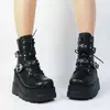 Botas Martin Estilo Delgado Chica Picante Botines Estilo Gótico 2026 Otoño Verano Nuevos Suela Gruesa Punk Zapatos para Aumentar Altura Cosplay Zapatos de Anime