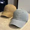 Gorra de Béisbol Suave Lavada de Otoño con Estampado Simple de Letras para Estudiantes Jóvenes, Versátil para Salidas Urbanas, Gorra con Visera Curva para Adelgazar el Rostro