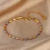 Nova Venda Quente Vintage Elegante Atacado Design de Nicho Colar Versátil Cor Galvanizada Corrente de Contas Douradas Conjunto para Mulheres