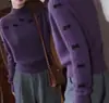 Suéter de Punto para Mujer Estilo Coreano, Cuello Semi Alto, Lazo, Nuevo Estilo Otoño/Invierno 2026, Suelto de Invierno, Versátil, Jersey