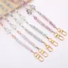 Bolso Bandolera de Cadena de Vidrio con Abalorios de Estrella de Cinco Puntas de Lujo Ligero Cadena de Repuesto Llavero Colgante Lanyard para Teléfono Accesorio de Cadena para Colgar