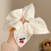 Pañuelo Cuadrado a Cuadros Estilo Coreano para el Cabello, Goma Elástica Estilo Perezoso, Cuerda para Moño de Gama Alta, Goma para el Cabello Dulce