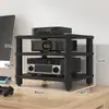 Gabinete de TV Simples Multifuncional Gabinete de Alto-falante Suporte para Amplificador Pés Suporte AV Rack com Amortecimento de Vibração Suporte hifi CD