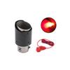 Carro transfronteiriço modificado padrão de carbono luminoso cauda garganta motocicleta efeito de fogo LED lâmpada de aço inoxidável geração de tubo de escape