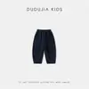 Ropa Infantil Dudu Pantalones para Niños Otoño Pantalones Curvos para Niños Pantalones Deportivos para Niñas Otoño Nuevo Estilo Pantalones de Chándal para Bebé Modernos