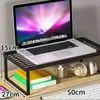 Suporte elevatório para computador, organizador de mesa, base refrigeradora para laptop, armazenamento para dormitório/escritório, bandeja para teclado