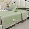 Esterilla de Hielo de Seda de Verano 2025 Nueva para el Hogar Esterilla Refrigerante de Hielo de Frijol Lavable a Máquina Dormitorio de Estudiantes Esterilla Individual de Paja