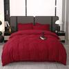 Artesanía de Bordado de Flores Tridimensional Transfronterizo Set de Tres o Cuatro Piezas de Flor Trenzada Hecha a Mano Funda Nórdica para Dormitorio Habitación de Estudiantes Funda de Almohada Juego de Ropa de Cama