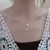 Collar con Anillo de Zirconia de Temperamento para Mujer Cadena de Clavícula Personalizada Nuevo Estilo Caliente 2025 Lujo Accesible Nicho Collar de Gama Alta