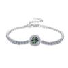 Pulsera de Plata Esterlina de Venta Caliente Transfronteriza Moda Circonio de Alto Color Moissanita Cierre de Langosta Pulsera Ajustable Joyería para Mujer Venta al por Mayor