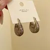 Pendientes Exagerados de Personalidad Europea y Americana con Diseño Hueco de Gota de Agua para Mujer, Modernos, Sencillos, para el Día a Día, Diseño Versátil, Joyería para Orejas de Gama Alta