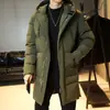 Novo Casaco de Algodão Masculino Plus Size Casaco de Algodão de Alta Qualidade Casaco Fashion Coreano Casaco de Algodão Engrossado de Inverno Comprimento Médio Compra em Grupo