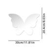 Novo Moda Transfronteiriça Elegante Nuvem Prateada Coração Borboleta Decoração Quarto Banheiro Parede Adesivo Espelho 2mm