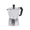 Cafetera Moka de Aluminio de Grado Alimenticio de Venta Caliente Transfronteriza de Válvula Única Italiana para el Hogar Cafetera para Exteriores Venta al por Mayor