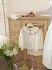 86051 Conjunto de Ropa para Casa para Niñas 26 Nuevo Estilo de Principios de Primavera Niña Bebé Nivel A Grado 10 Antibacteriano Doble Capa Algodón de Bambú Holgado Pijama