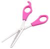 Tijeras de Barbero, Tijeras de Peluquería, Tornillos Blancos, Tijeras de Velocidad Media, Tijeras Profesionales Caseras de 6 pulgadas para Entresacar el Cabello para Adultos y Niños