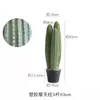 Cacto Artificial Planta Verde Decorativa em Vaso Biónica Tropical Desértica Pacote de Paisagismo Combinação Falso Cactus