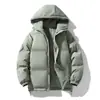 Casaco de algodão acolchoado para casal, masculino, inverno, solto, casual, com capuz, para todos os tipos de combinações, casaco de algodão acolchoado quente e espesso para homens