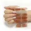 Novos Adesivos de Unha de Cristal Rosa Sonhador Estilo Coreano Mais Vendidos da Amazon Adesivos de Unha Coloridos Doces Conjunto Completo Atacado