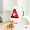 Grampo de cabelo Chapéu de Natal Vermelho infantil Menina menina pequena Grampo de cabelo de Natal Acessórios de cabelo Adorno de cabeça Princesa bebê menina