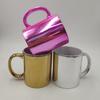 Taza de Cerámica Electrochapada con Logo Personalizado, Taza de Regalo Promocional, Vaso de Agua para Oficina, Regalo Souvenir