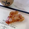 YHJ accesorios para el cabello nuevo pasador de pelo con incrustaciones de diamantes pasador de acetato de alta calidad con forma de corazón pinza de tiburón para recogido en la parte trasera pinza para el pelo