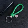Llavero Creativo de Cordón de Cuero Tejido Hecho a Mano para Hombres, Mujeres, Parejas, Cadena para Llave de Coche Colgante Regalo Venta al por Mayor