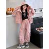 Traje de peto para niña primavera y otoño 2024 nuevo estilo occidental para niños abrigo de moda de primavera para niña ropa de primavera para niña ropa para niños