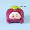 Resina Dibujos Animados Expresión Tridimensional Bolsa Fruta Cachorros Accesorios DIY Adornos de Escritorio para Coche Material Llavero