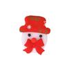 Lindo dibujo animado de Papá Noel, oso, muñeco de nieve, árbol de Navidad, decoración, tela de felpa, ropa, accesorios para el cabello, accesorios, accesorios