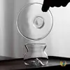 Infusor de Chá de Vidro Transparente Espesso Resistente ao Calor Perfurado a Laser Filtro Doméstico Conjunto de Chá Gongfu