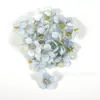 Exquisita Flor de Cerezo Pequeña Artificial de Colores de Primavera y Otoño 3 cm Hecha a Mano para Ropa DIY, Boda, Caja de Dulces, Caja de Regalo, Flores Falsas Decorativas