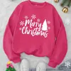 Moletom com Capuz Natalino Feminino Vinho Tinto e Branco com Carta de Natal