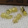8 * 17mm de cobre fundido pequenos acessórios de peixinho de ouro DIY acessórios de material de brincos de grampo de cabelo antigo