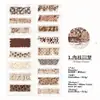 Cinta troquelada Yanji PET, Serie de Colores Tejidos, Aspecto de Tela Mate, Pegatinas Reutilizables para Decoración de Diarios DIY, 6 Diseños